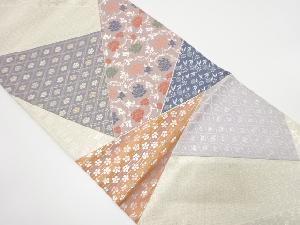 アンティーク 切りばめ名物裂織り出し袋帯(材料)